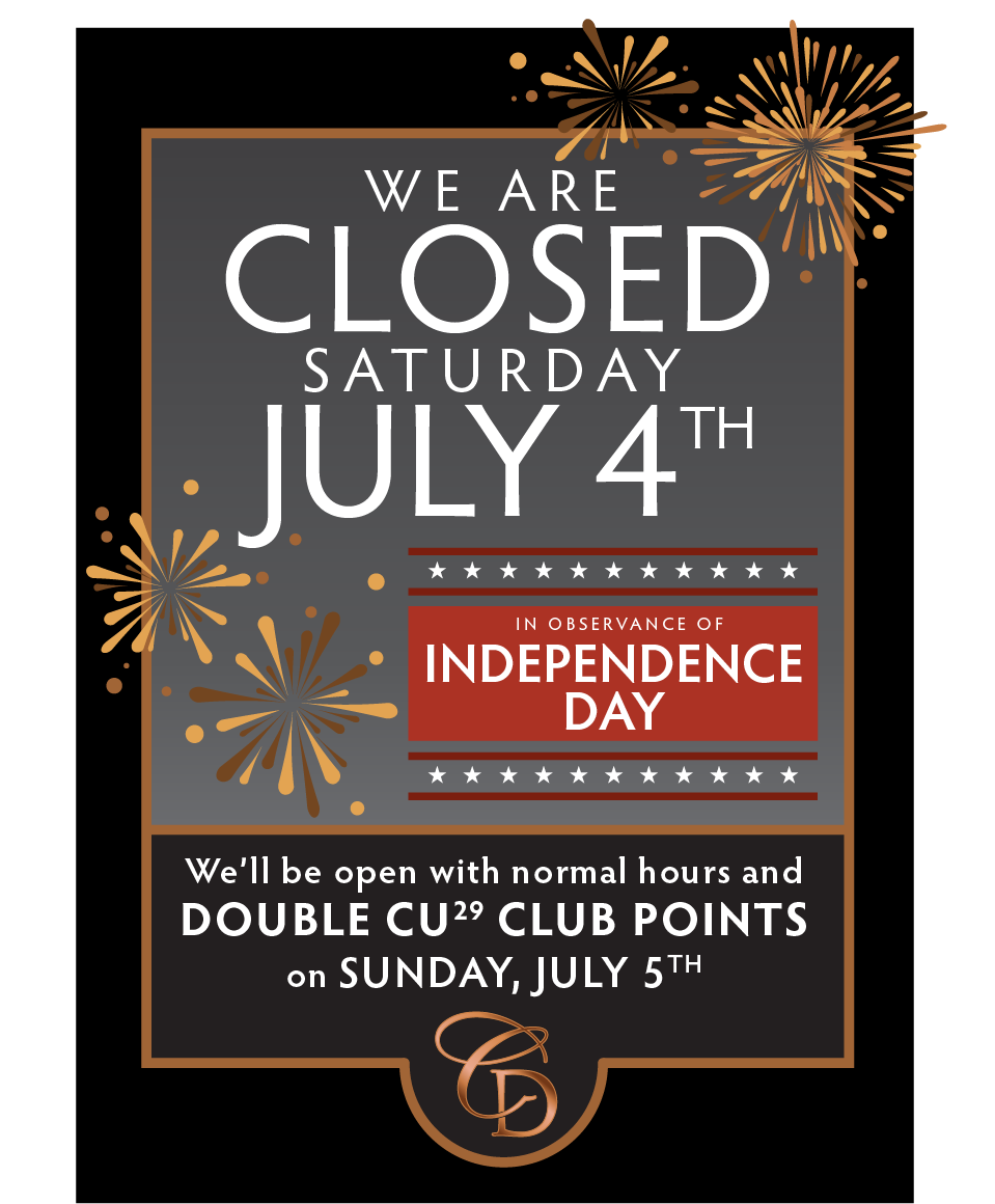 Closed July 4th